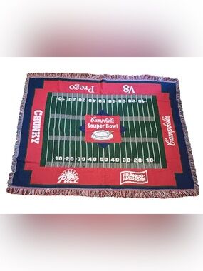 Northwest Red, White and Blue Woven Throw with Multi Fringe
